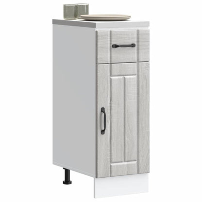 Kitchen Base Cabinet Lucca Grey Sonoma Engineered Wood