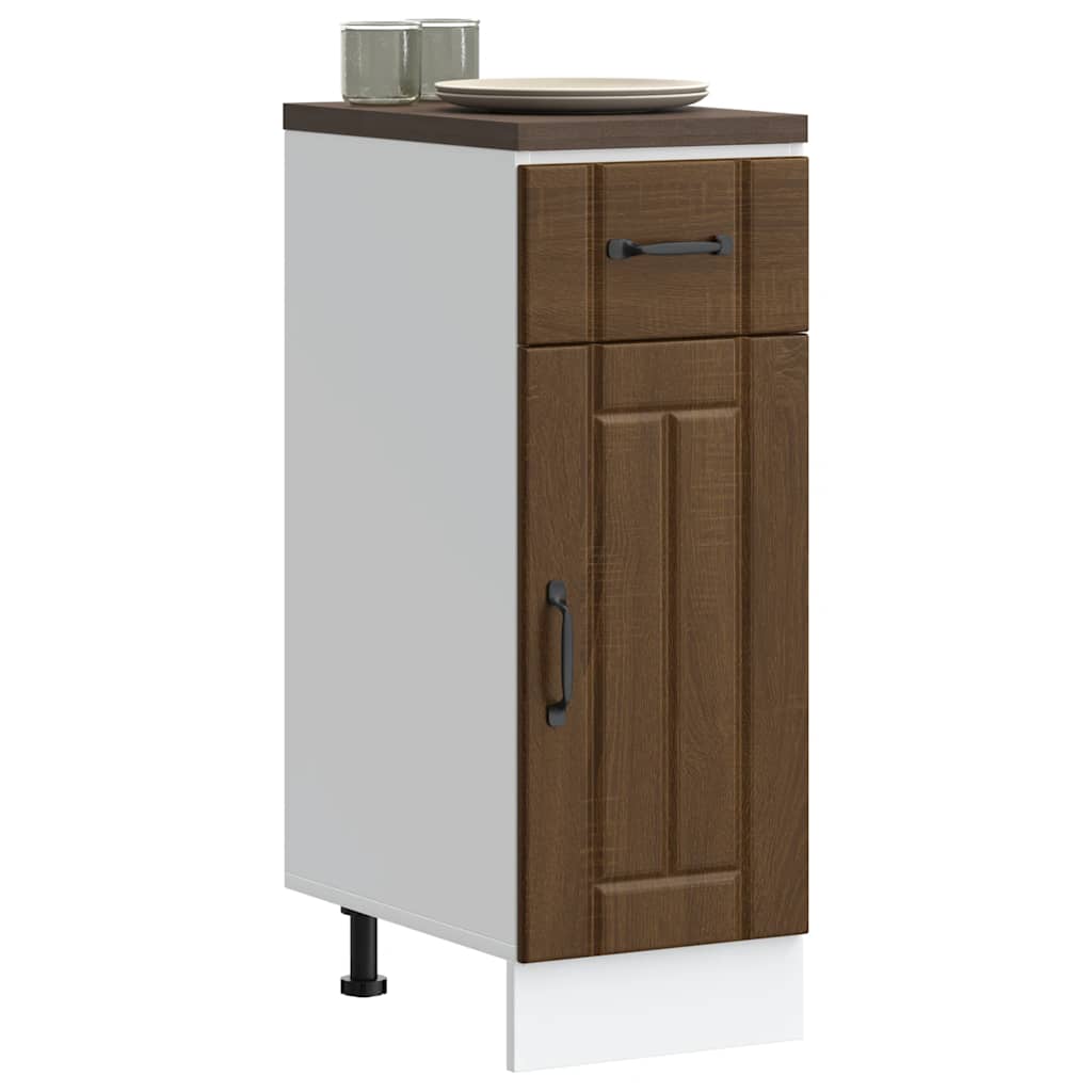 Kitchen Base Cabinet Lucca Brown Oak Engineered Wood