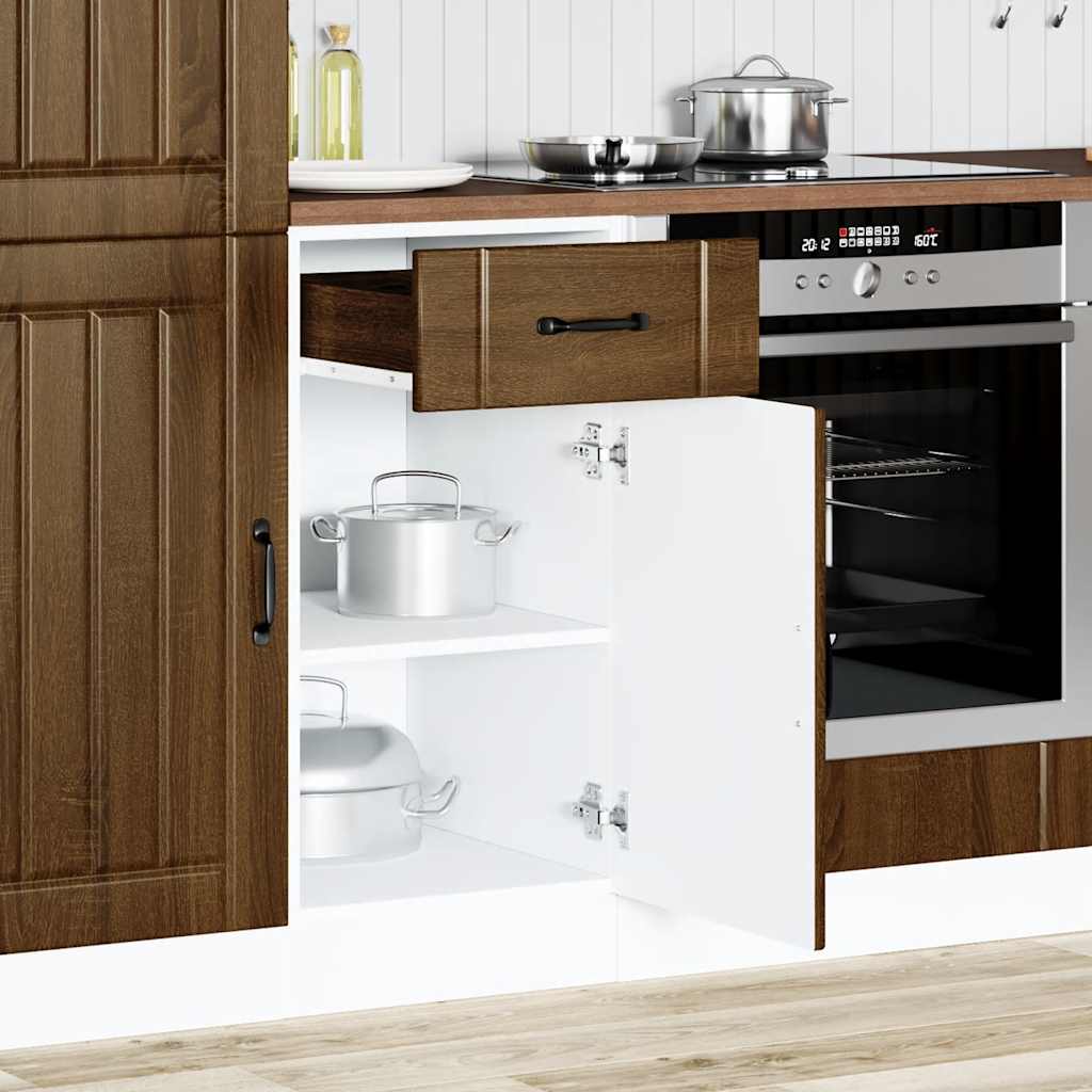 Kitchen Base Cabinet Lucca Brown Oak Engineered Wood