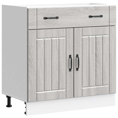 Kitchen Base Cabinet Lucca Grey Sonoma Engineered Wood