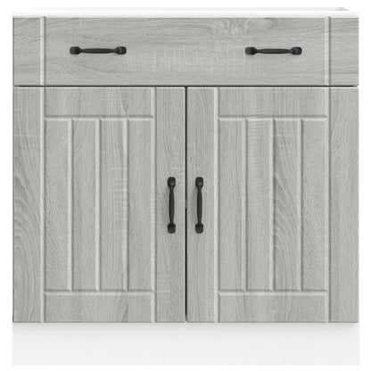 Kitchen Base Cabinet Lucca Grey Sonoma Engineered Wood