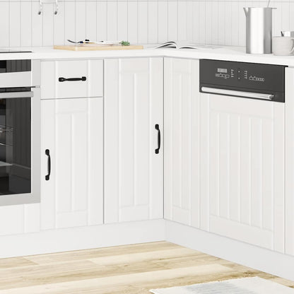 Kitchen Corner Base Cabinet Lucca White Engineered Wood