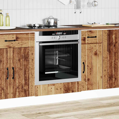 Oven Cabinet Lucca Old Wood Engineered Wood