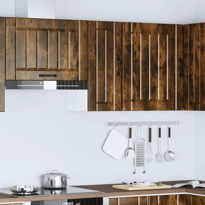 Kitchen Wall Cabinet Lucca Smoked Oak Engineered Wood