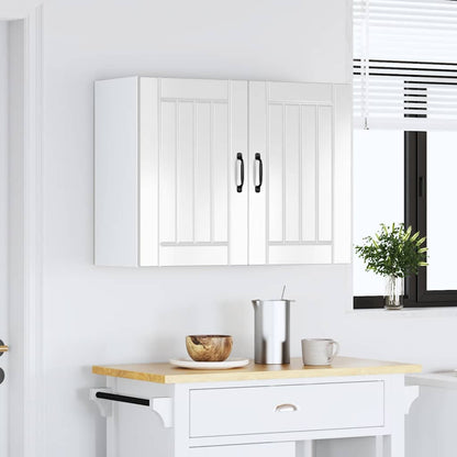 Kitchen Wall Cabinet Lucca High Gloss White Engineered Wood