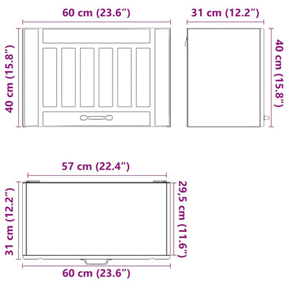 Kitchen Wall Cabinet Lucca High Gloss White Engineered Wood