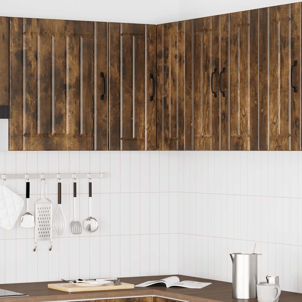 Kitchen Wall Corner Cabinet Lucca Smoked Oak Engineered Wood