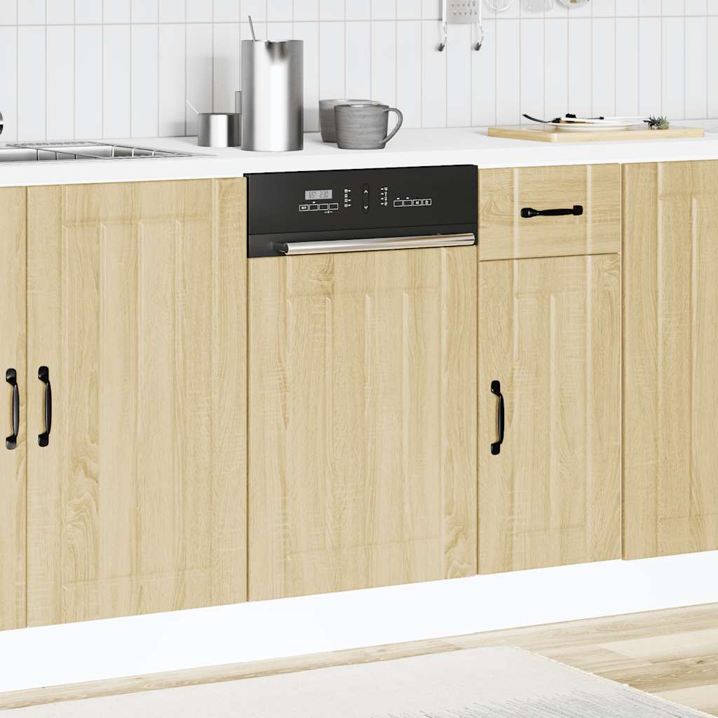 Dishwasher Panel Lucca Sonoma Oak Engineered Wood