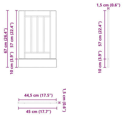 Dishwasher Panel Lucca Grey Sonoma Engineered Wood