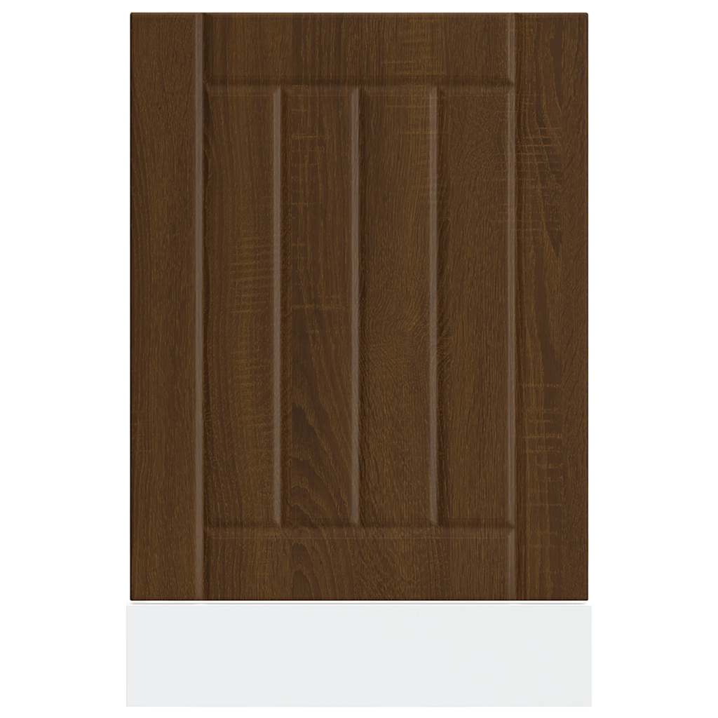 Dishwasher Panel Lucca Brown Oak Engineered Wood