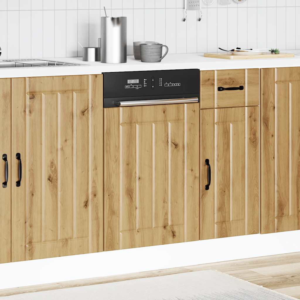 Dishwasher Panel Lucca Artisan Oak Engineered Wood