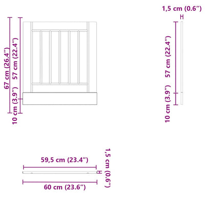 Dishwasher Panel Lucca Black Engineered Wood