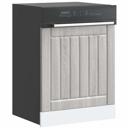 Dishwasher Panel Lucca Grey Sonoma Engineered Wood