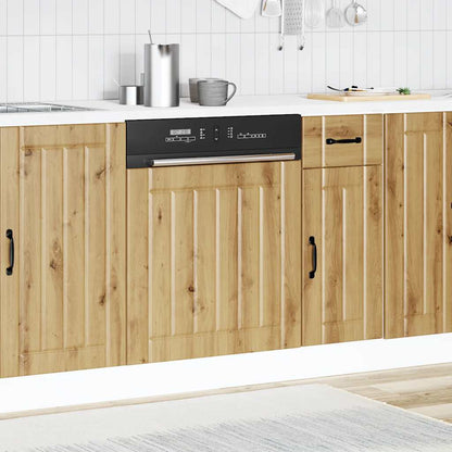 Dishwasher Panel Lucca Artisan Oak Engineered Wood