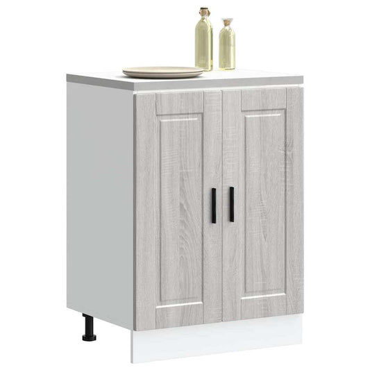 Kitchen Base Cabinet Porto Grey Sonoma Engineered Wood