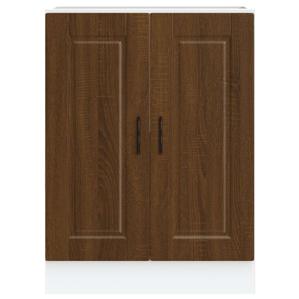 Kitchen Base Cabinet Porto Brown Oak Engineered Wood