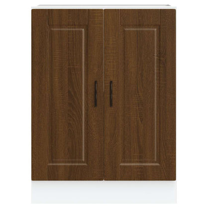 Kitchen Base Cabinet Porto Brown Oak Engineered Wood