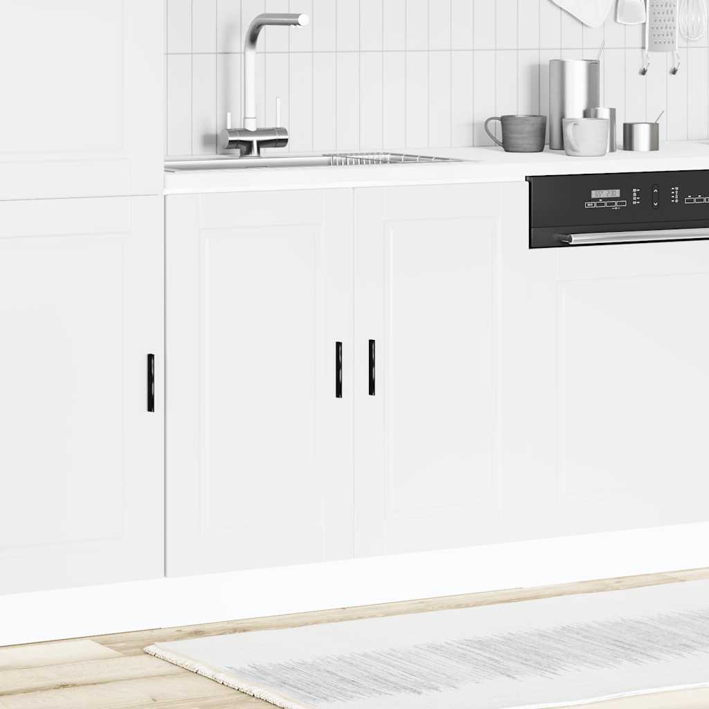 Sink Base Cabinet "Porto" White 80x46x81.5 cm Engineered Wood