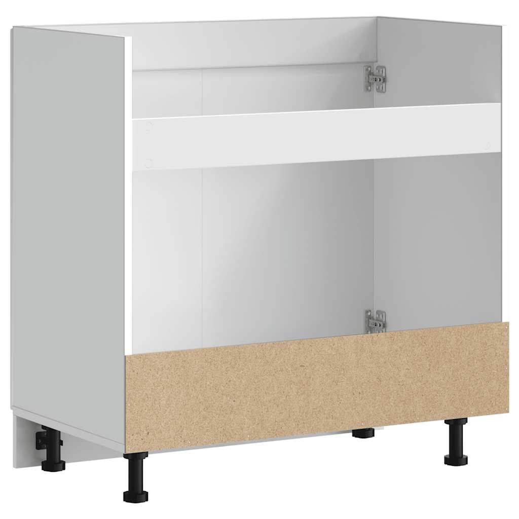 Sink Base Cabinet "Porto" White 80x46x81.5 cm Engineered Wood