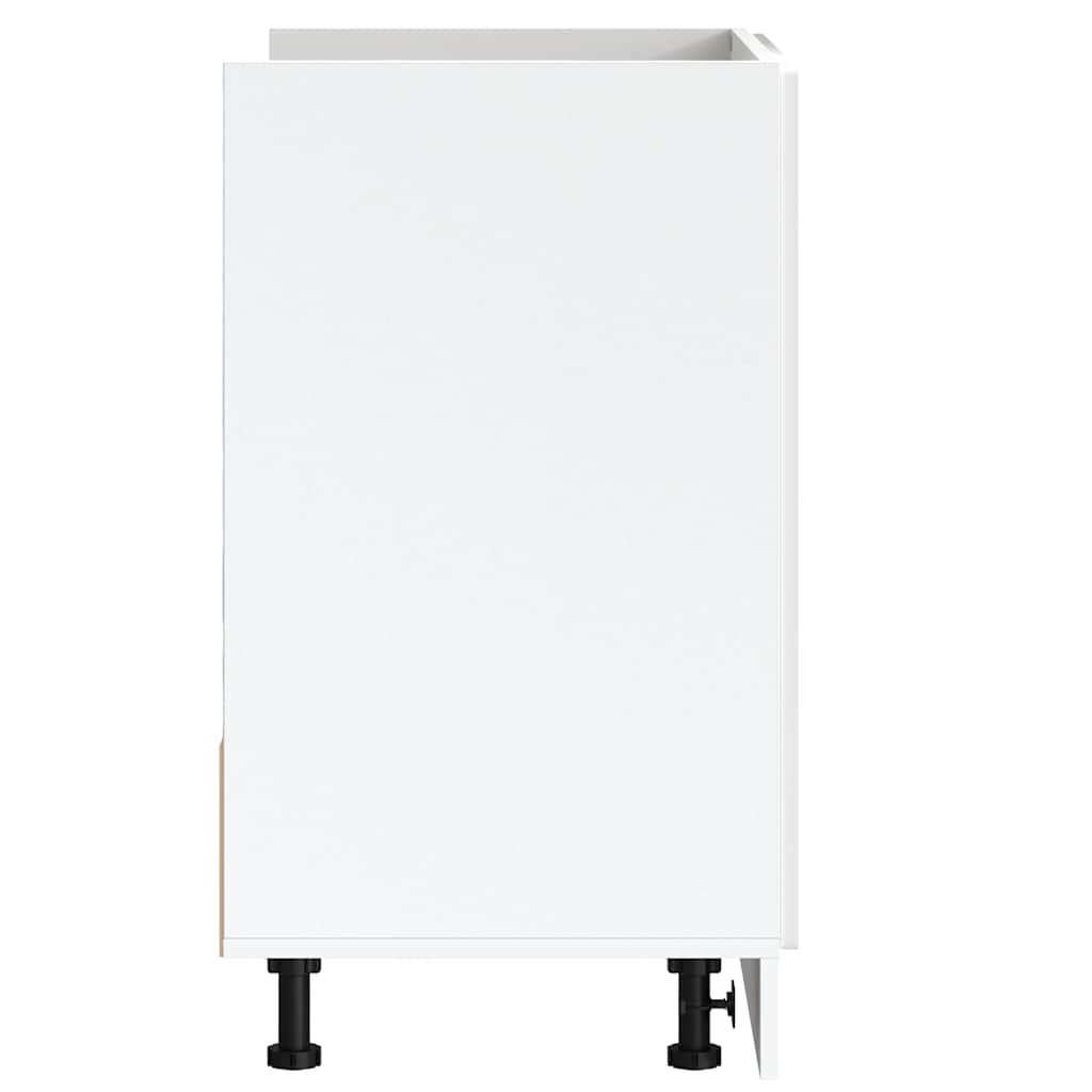 Sink Base Cabinet "Porto" High Gloss White 80x46x81.5 cm Engineered Wood