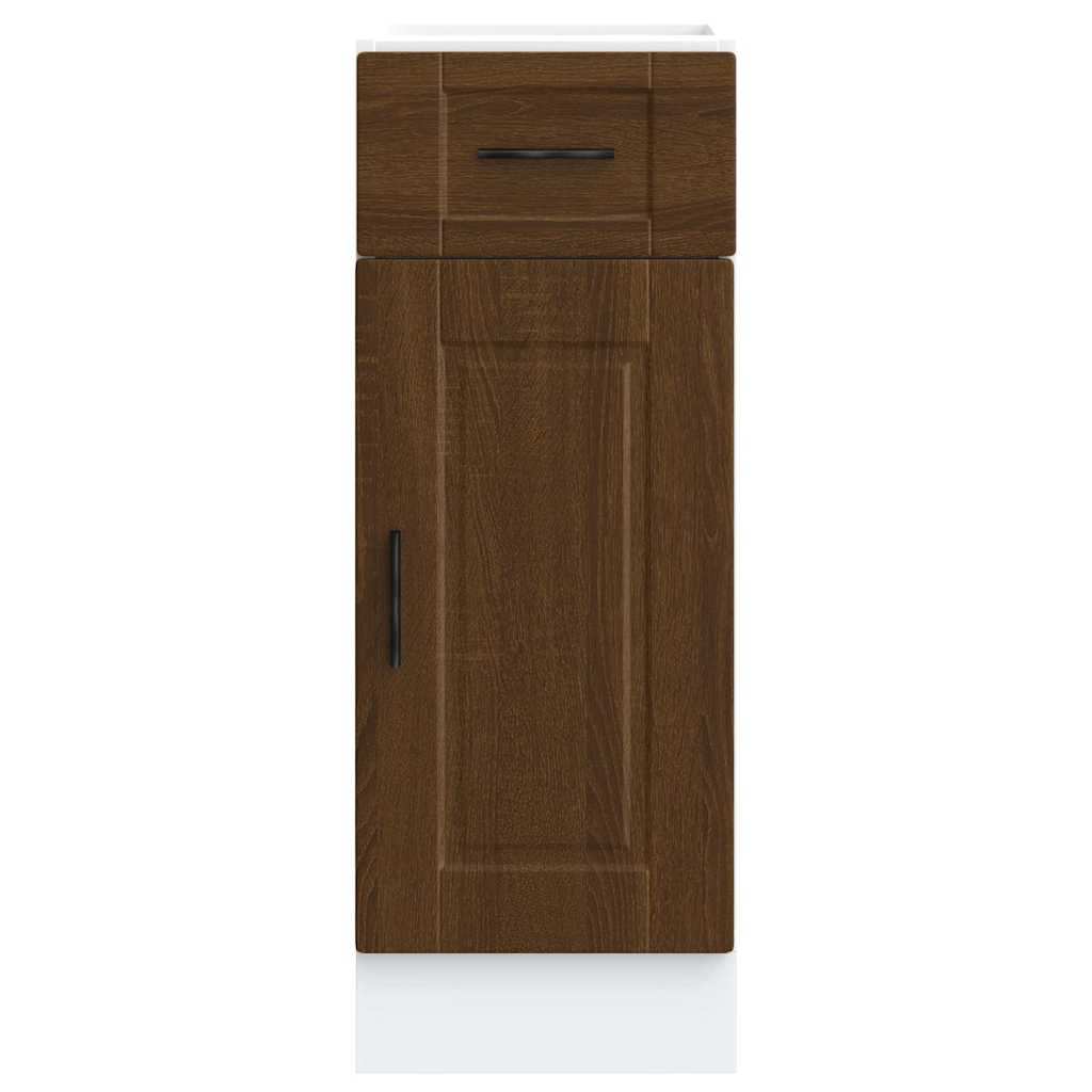 Kitchen Base Cabinet Porto Brown Oak Engineered Wood