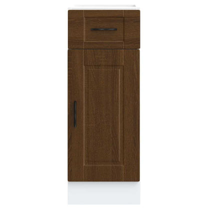 Kitchen Base Cabinet Porto Brown Oak Engineered Wood