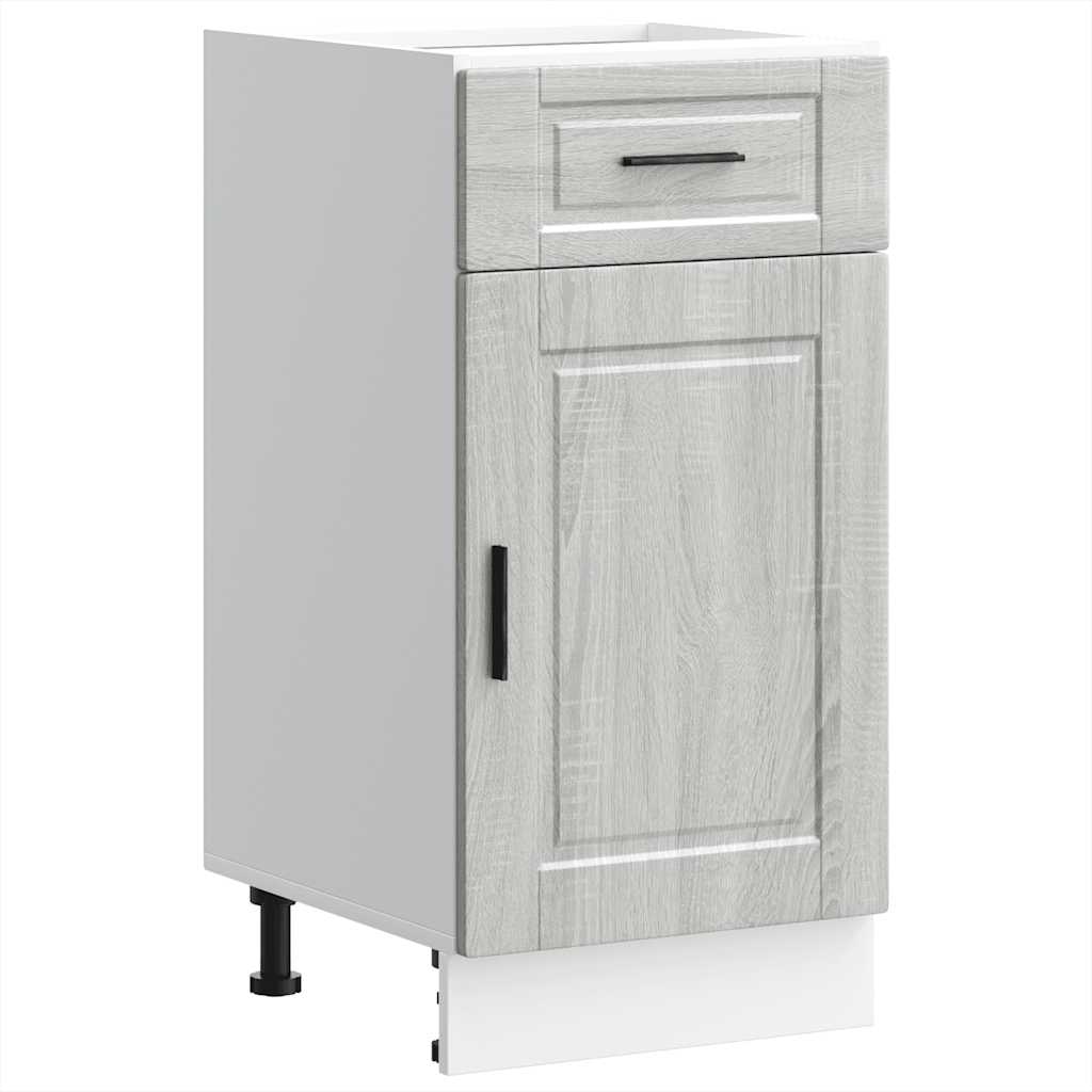 Kitchen Base Cabinet Porto Grey Sonoma Engineered Wood