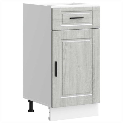 Kitchen Base Cabinet Porto Grey Sonoma Engineered Wood