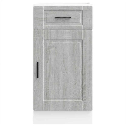 Kitchen Base Cabinet Porto Grey Sonoma Engineered Wood