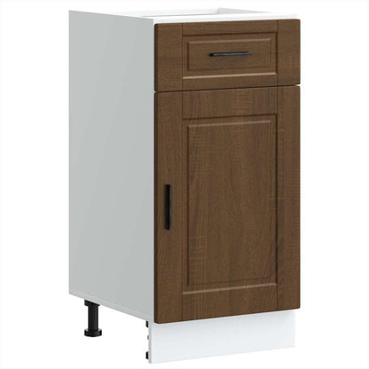 Kitchen Base Cabinet Porto Brown Oak Engineered Wood