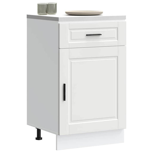 Kitchen Base Cabinet Porto White Engineered Wood