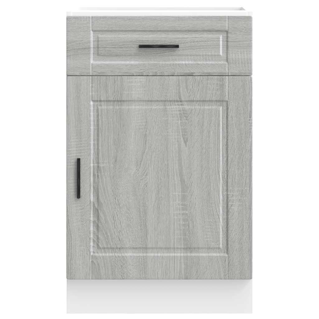 Kitchen Base Cabinet Porto Grey Sonoma Engineered Wood