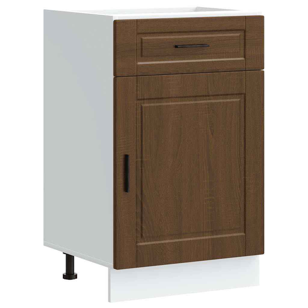 Kitchen Base Cabinet Porto Brown Oak Engineered Wood