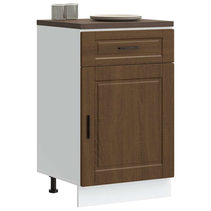 Kitchen Base Cabinet Porto Brown Oak Engineered Wood