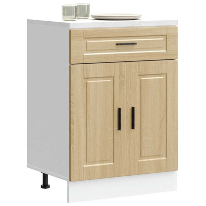 Kitchen Base Cabinet Porto Sonoma Oak Engineered Wood