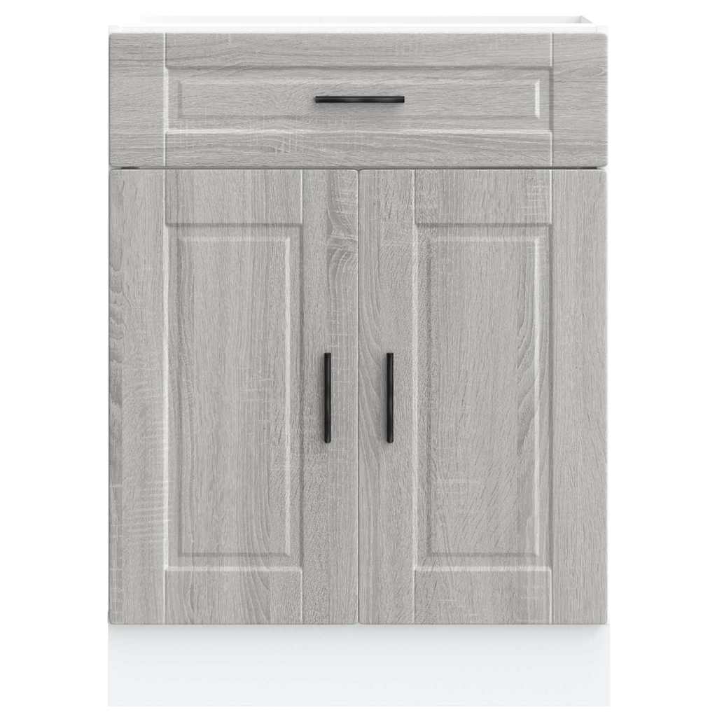 Kitchen Base Cabinet Porto Grey Sonoma Engineered Wood