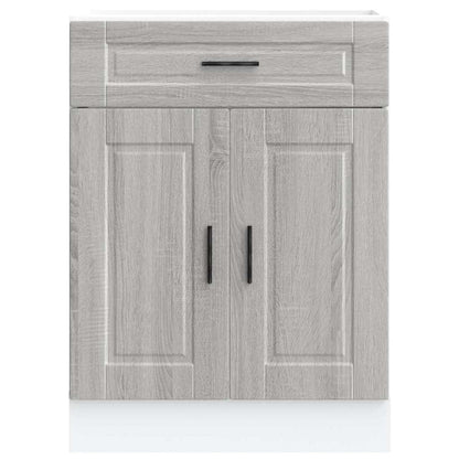 Kitchen Base Cabinet Porto Grey Sonoma Engineered Wood