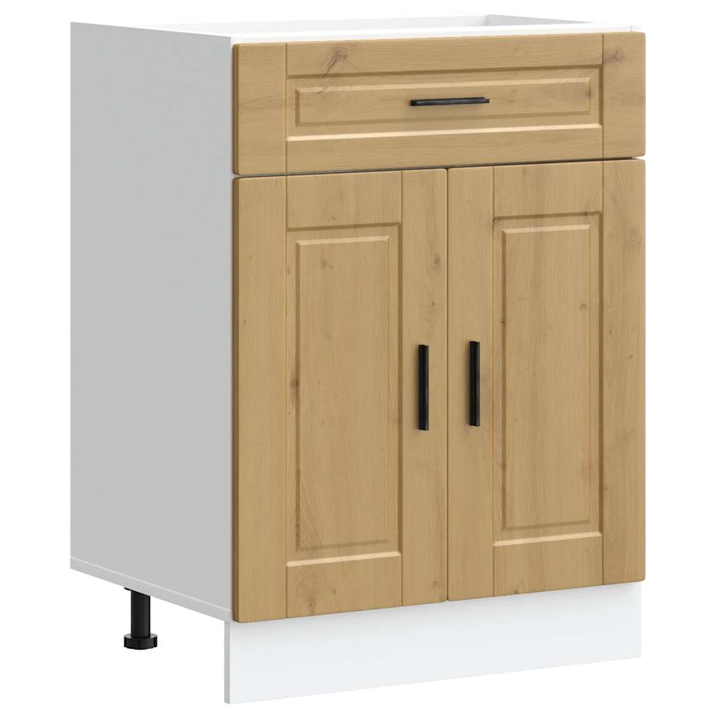 Kitchen Base Cabinet Porto Artisan Oak Engineered Wood