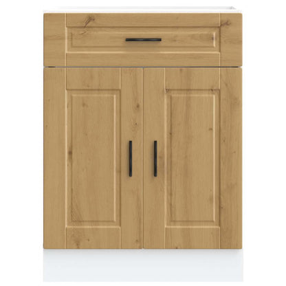 Kitchen Base Cabinet Porto Artisan Oak Engineered Wood