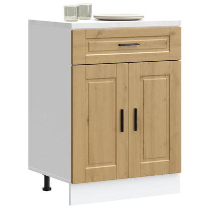 Kitchen Base Cabinet Porto Artisan Oak Engineered Wood