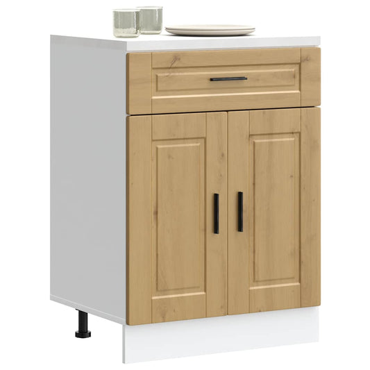 Kitchen Base Cabinet Porto Artisan Oak Engineered Wood