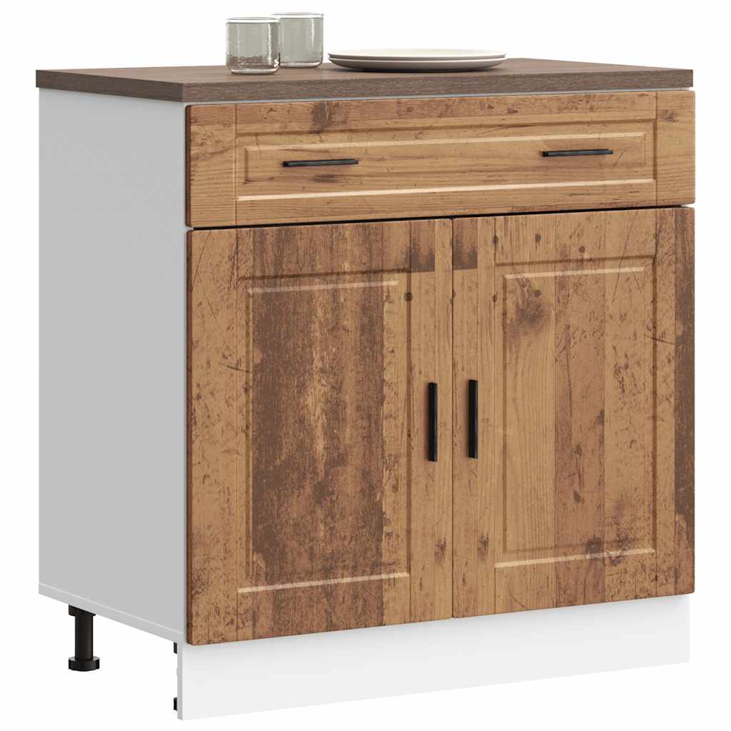 Kitchen Base Cabinet Porto Old Wood Engineered Wood