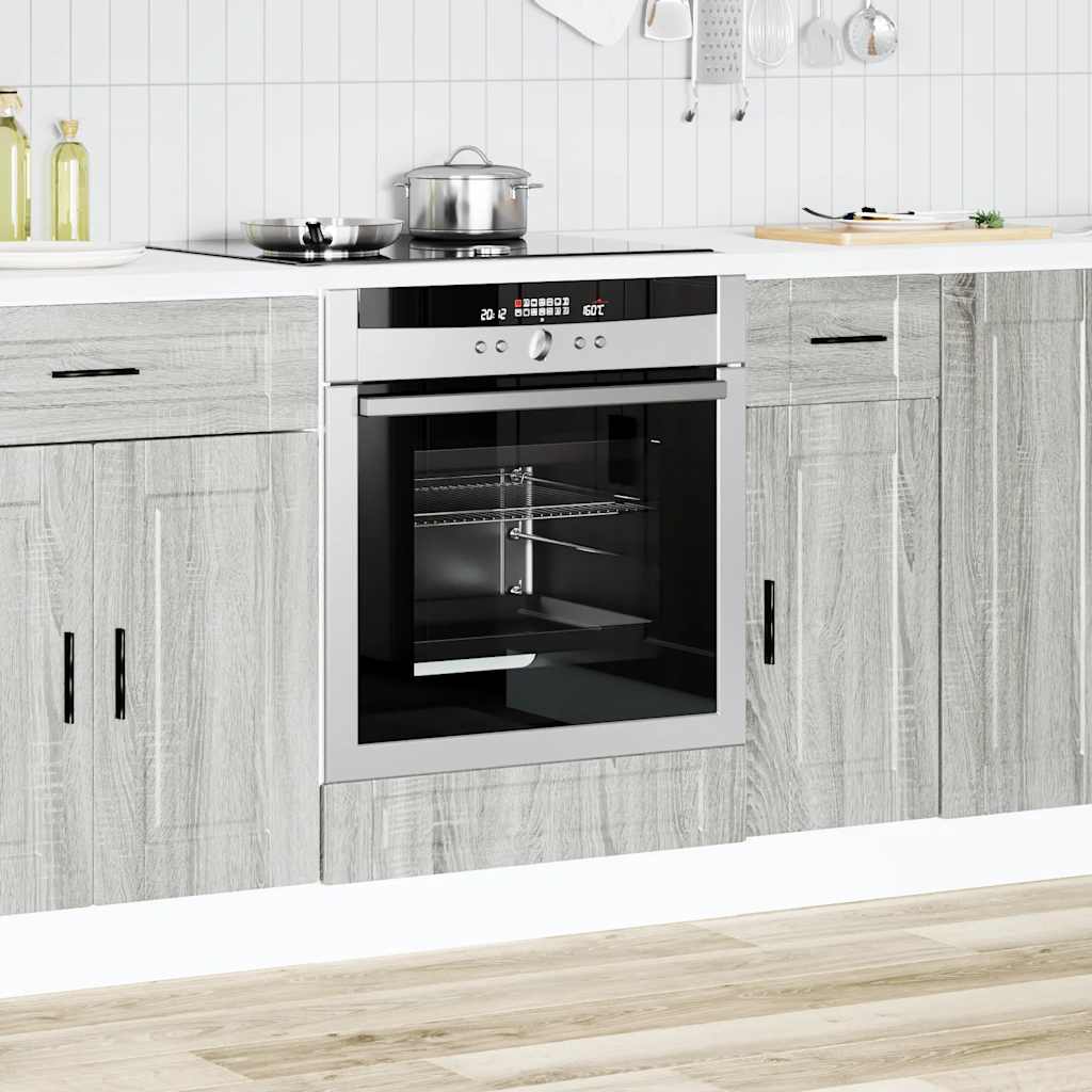 Oven Cabinet Porto Grey Sonoma Engineered Wood