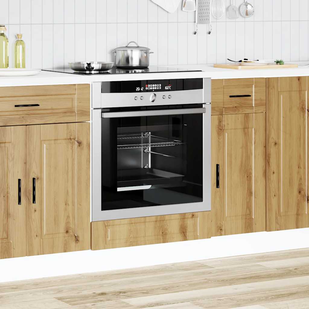 Oven Cabinet Porto Artisan Oak Engineered Wood