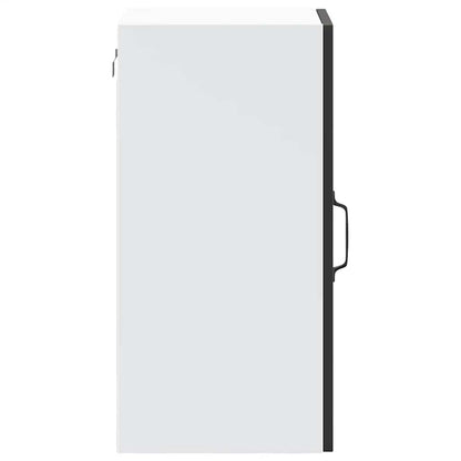 Kitchen Wall Cabinet with Glass Door Porto Black