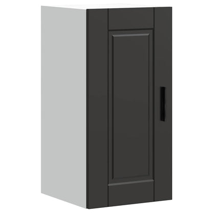 Kitchen Wall Cabinet Porto Black Engineered Wood