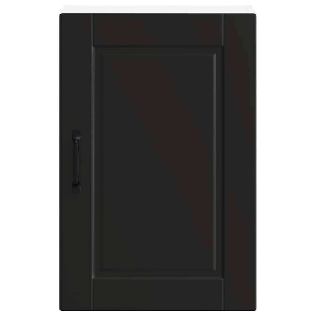 Kitchen Wall Cabinet Porto Black Engineered Wood