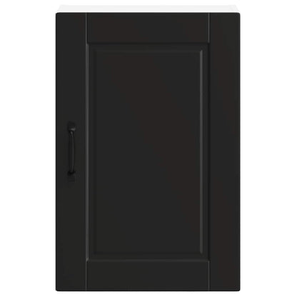 Kitchen Wall Cabinet Porto Black Engineered Wood