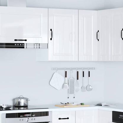 Kitchen Wall Cabinet Porto High Gloss White Engineered Wood