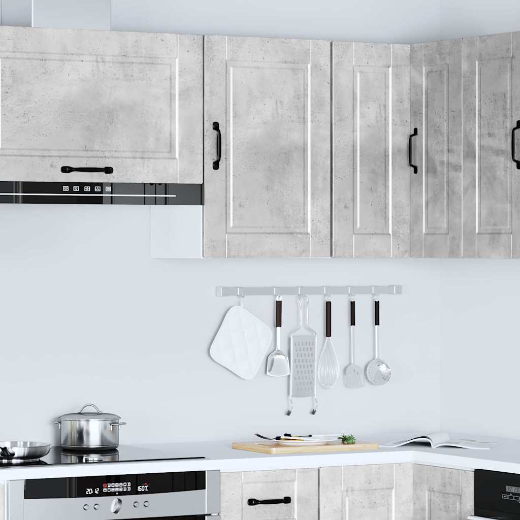 Kitchen Wall Cabinet Porto Concrete Grey Engineered Wood